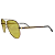 Óculos de sol AC Brazil Aviador Metal Dourado Lente Amarela - Imagem 3