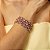 Pulseira Leticia Sarabia cristais rivoli mix rosa dourado P1101 - Imagem 2