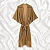 Kimono Longo Lurex Dourado com Franjas - Imagem 2