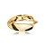 Bracelete torcido liso ouro semijoia - Imagem 1