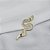 Broche serpente cristais ouro semijoia - Imagem 5