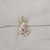 Broche leopardo resina branca strass - Imagem 2