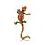 Broche lagarto cristais coloridos - Imagem 1