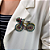 Broche bicicleta cristais coloridos - Imagem 1