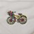 Broche bicicleta cristais coloridos - Imagem 2