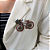 Broche bicicleta cristais coloridos - Imagem 1