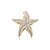 Broche estrela do mar pérolas cristais - Imagem 1