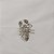 Broche escorpião cristal prateado - Imagem 2