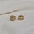 Brinco argolinha zircônia ouro semijoia 18k11025 - Imagem 3