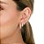 Kit 3 brincos argolinhas zircônia ouro semijoia 24k07004 - Imagem 2