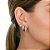 Kit 3 brincos argolinhas zircônia ródio semijoia 24k07004 - Imagem 4