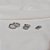 Kit 3 brincos argolinhas zircônia ródio semijoia 24k07004 - Imagem 5