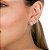 Kit 2 brincos argolinhas zircônia ouro semijoia 18k07018 18k08049 - Imagem 2