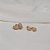 Kit 2 brincos argolinhas zircônia ouro semijoia 18k07018 18k08049 - Imagem 3