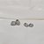 Kit 2 brincos argolinhas zircônia ródio semijoia 18k07018 18k08049 - Imagem 3