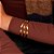 Bracelete aros ouro fosco semijoia - Imagem 2