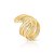 Anel curvado ouro semijoia - Imagem 1