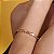 Bracelete colmeia cristal ouro semijoia - Imagem 2