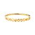 Bracelete colmeia cristal ouro semijoia - Imagem 1