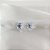 Brinco Elaine Palma retangular glam moissanite prata 925 - Imagem 2