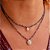 Colar pedra natural iolita com moissanite gota prata 925 - Imagem 2