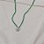 Colar pedra natural ônix verde com moissanite gota prata 925 - Imagem 1