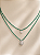 Colar pedra natural ônix verde com moissanite gota prata 925 - Imagem 6