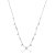 Colar corrente penduricalhos moissanite prata 925 - Imagem 1