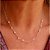 Colar corrente penduricalhos moissanite prata 925 - Imagem 2
