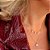 Colar corrente ponto de luz oval moissanite ouro prata 925 - Imagem 3