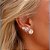 Brinco ponto de luz moissanite 10 mm prata 925 - Imagem 2