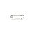 Broche alfinete metal prateado - Imagem 1