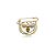 Broche alfinete penduricalhos abelha pérola dourado - Imagem 1