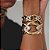 Bracelete Claudia Arbex cristais black diamond ouro vintage - Imagem 2