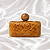 Bolsa Clutch de Couro de Pirarucu Caramelo OYÁ - Imagem 1