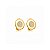 Brinco pressão redondo zircônia ouro semijoia 26k06032 - Imagem 4
