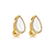 Brinco pressão gota madrepérola zircônia ouro semijoia 26k02011 - Imagem 1