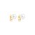 Brinco pressão pérola ouro semijoia 26k06004 - Imagem 1