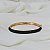 Bracelete zircônia preta ouro semijoia BO476 - Imagem 1