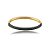 Bracelete zircônia preta ouro semijoia BO476 - Imagem 1