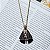 Colar Nossa Senhora Aparecida dupla face zircônia azul ouro semijoia BO457 - Imagem 3