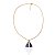 Colar Nossa Senhora Aparecida dupla face zircônia azul ouro semijoia BO457 - Imagem 15