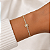 Pulseira riviera gravatinha pizza ouro semijoia FZ442 - Imagem 2