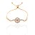 Pulseira riviera gravatinha pizza ouro semijoia FZ442 - Imagem 5