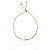 Pulseira riviera gravatinha gota ouro semijoia FZ385 - Imagem 1