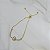 Pulseira riviera gravatinha gota ouro semijoia FZ385 - Imagem 1
