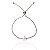 Pulseira riviera gravatinha gota ródio semijoia FZ385 - Imagem 1