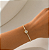 Pulseira riviera gravatinha ouro semijoia FZ387 - Imagem 2