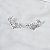 Brinco ear cuff flores zircônia ródio semijoia 26k06022 - Imagem 4