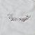 Brinco ear cuff flores zircônia ródio semijoia 26k06022 - Imagem 1